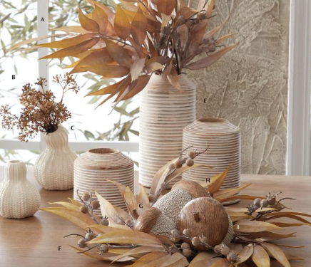 Tan Eucalyptus and Rosehip Stem