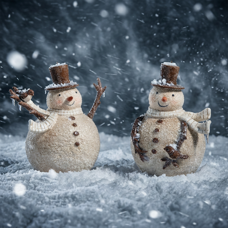 Whimsical Snowman Ornament