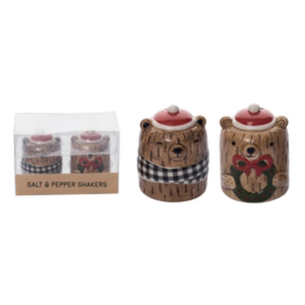 Holiday Lodge Bear Salt and Pepper Shaker Set