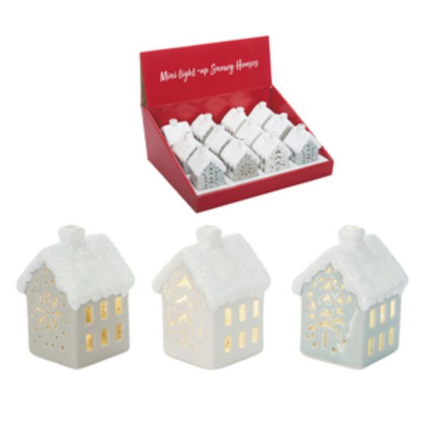 Light Up Mini Snowy House