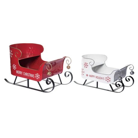 Metal Sleigh Decor