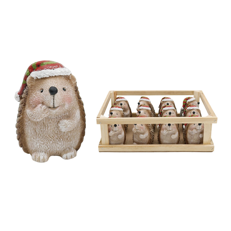 Christmas Hedgehog Figurines