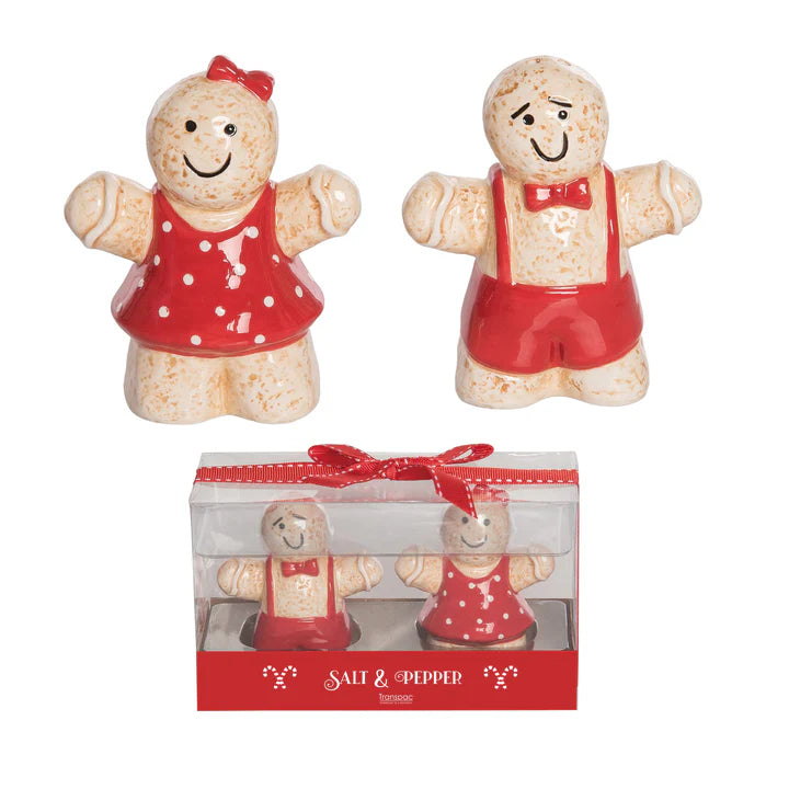 Gingerbread Couple Salt and Pepper Shakers