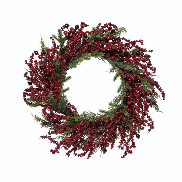 Red Berry Wreath - 24"