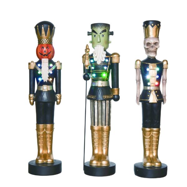 Light Up Halloween Nutcracker Decor - 3 Styles
