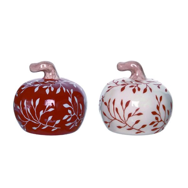 Patterned Accent Pumpkin Salt & Pepper