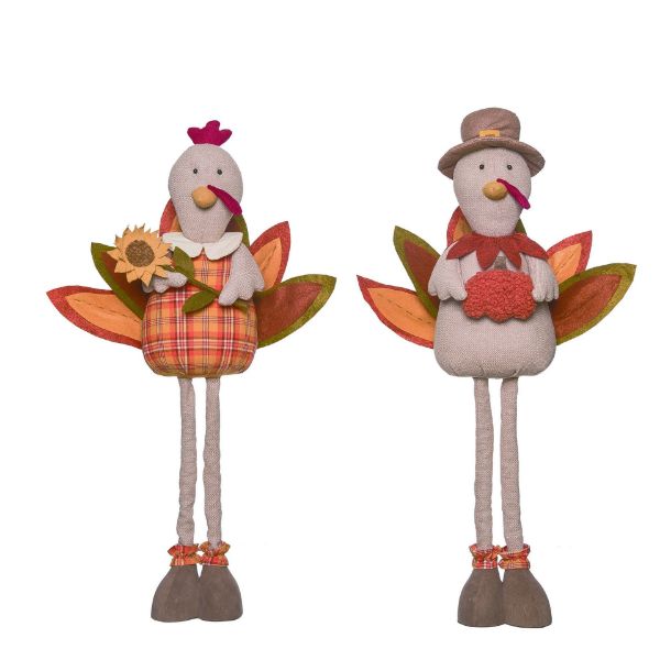 Plush Harvest Turkey with Telescoping Legs