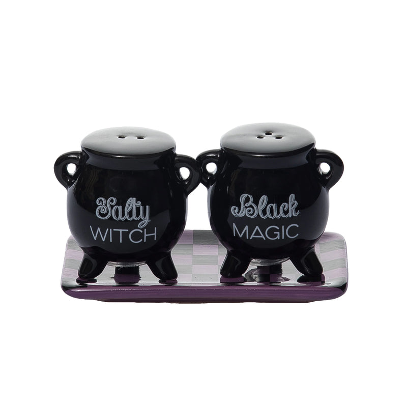 Cauldron Salt and Pepper Shakers