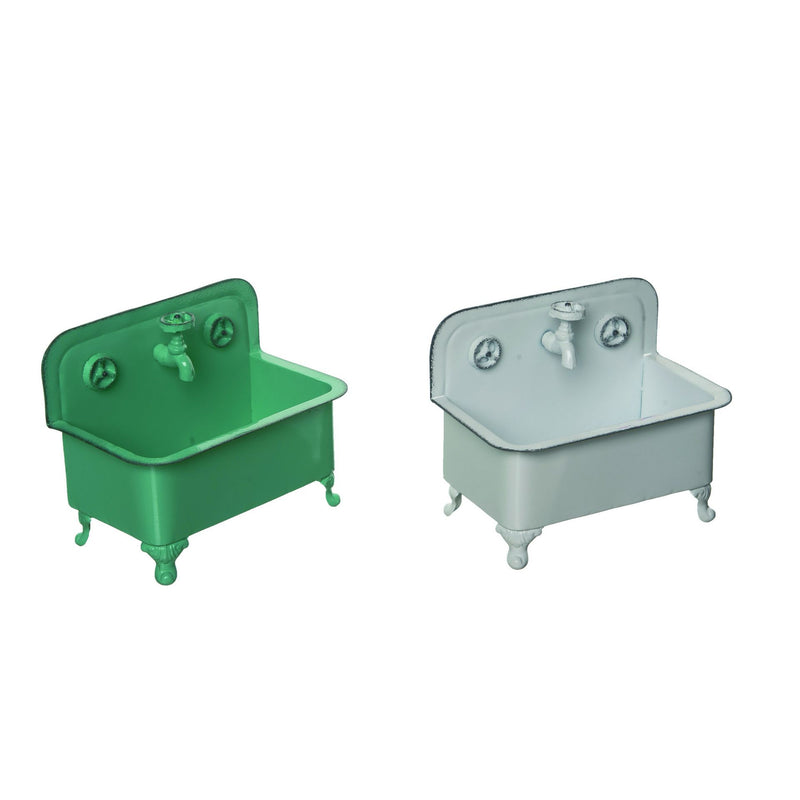 Metal Vintage Sing Planter with Drainage Hole