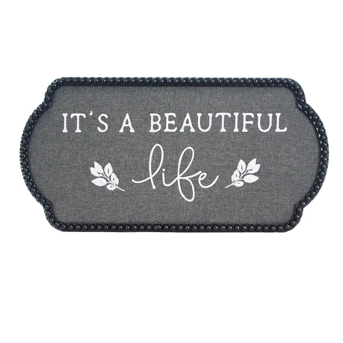 Wood Beautiful Life Sign