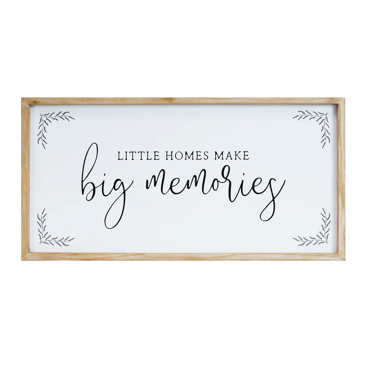 Wood Big Memories Sign