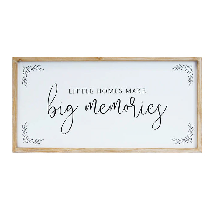 Wood Big Memories Sign