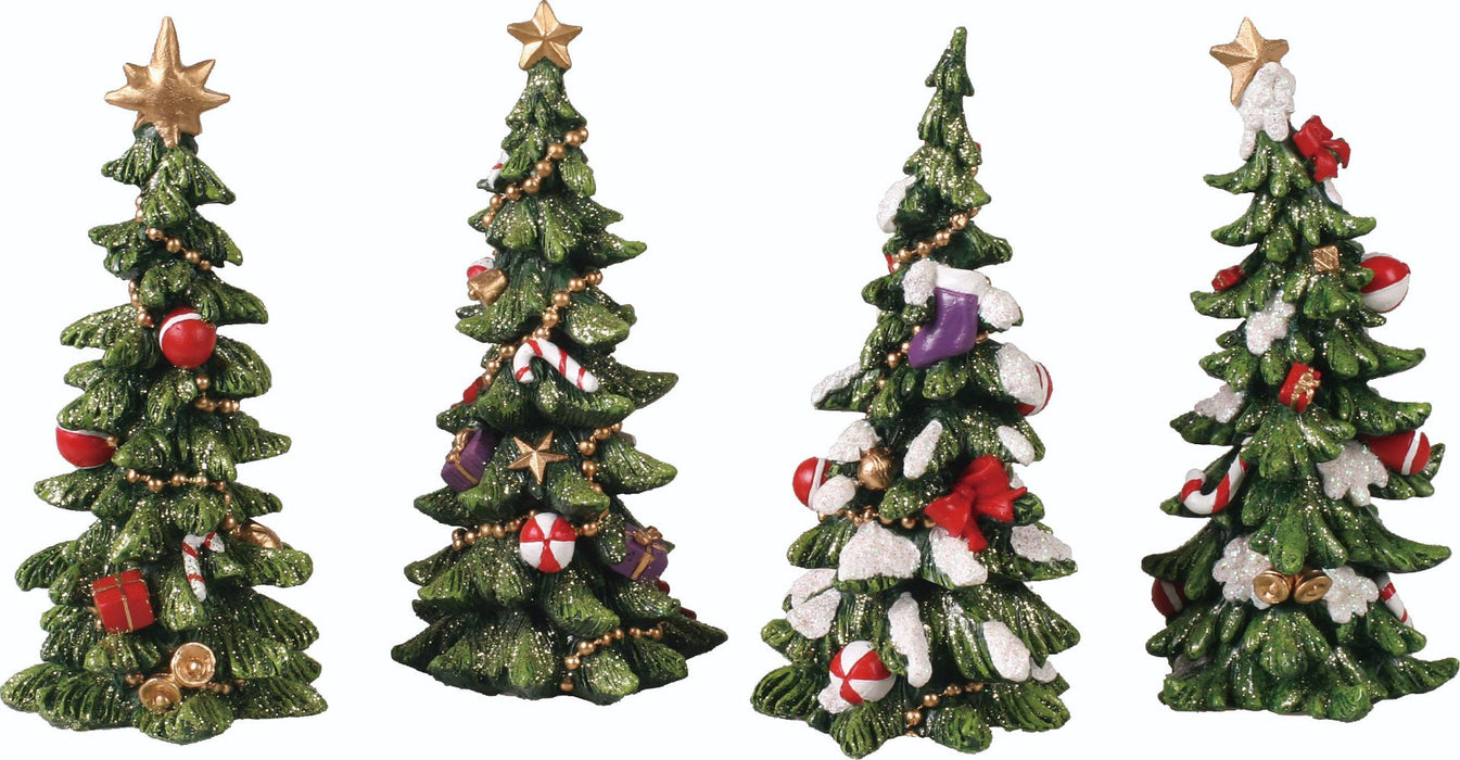 Holiday Tree Figurines - 4 Styles