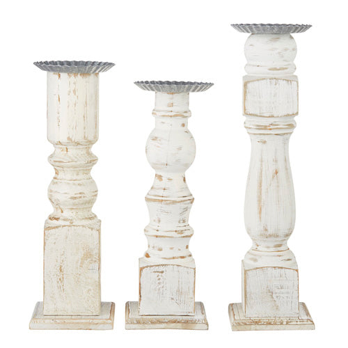 Distressed Candle Holders