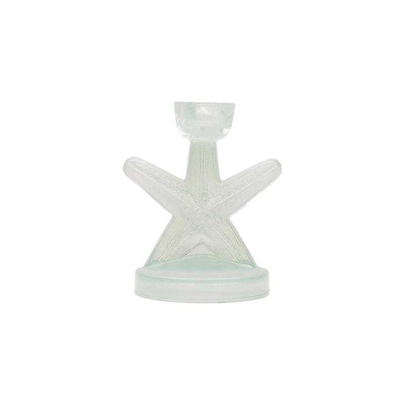 Decorative lamp with starfish design on a white background