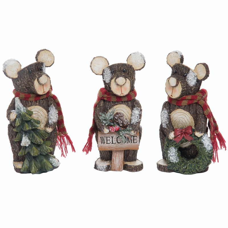 Tree Stump Bear - 3 Styles