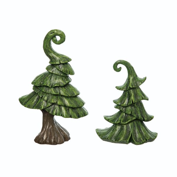 Funky Tree Figurines Set of 2