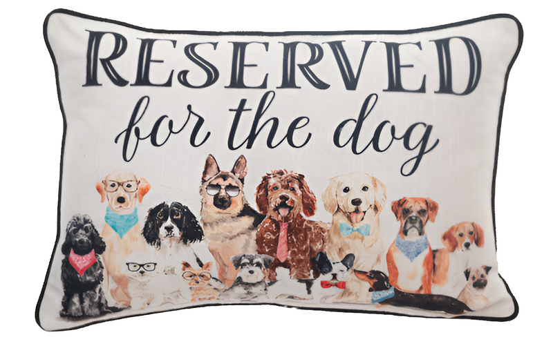 Reserved for the Dog Pillow