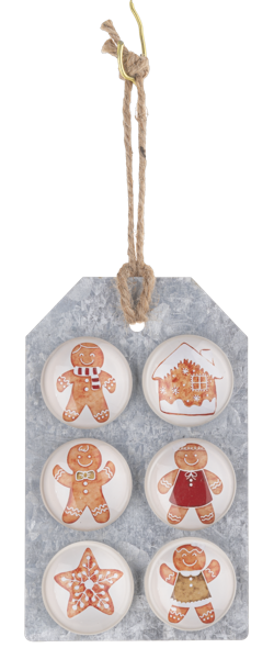 Gingerbread Man Magnet Set