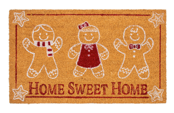 Gingerbread Home Sweet Home Door Mat