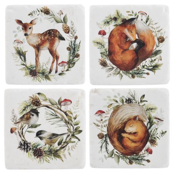 Woodland Animal Coasters