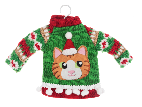 Cat Sweater Ornaments