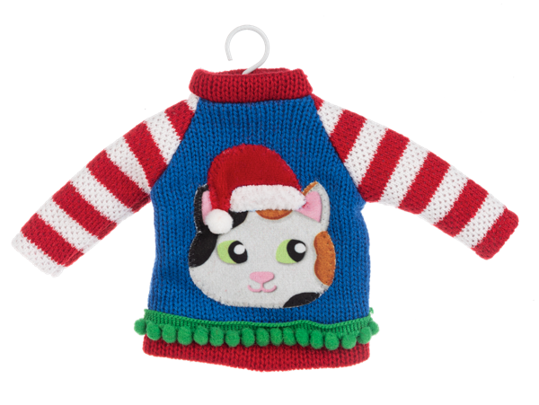 Cat Sweater Ornaments