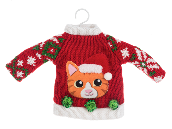 Cat Sweater Ornaments