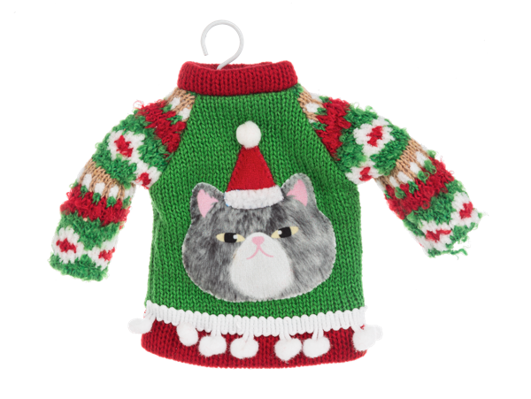 Cat Sweater Ornaments