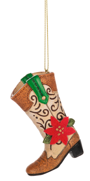 Festive Cowboy Boot Ornaments