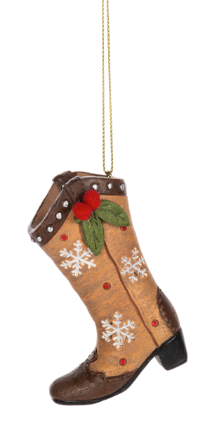 Festive Cowboy Boot Ornaments