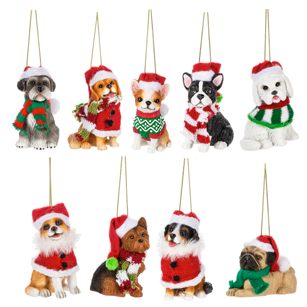 Santa Paws is Coming to Town Ornaments