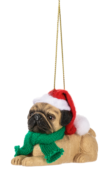 Santa Paws is Coming to Town Ornaments