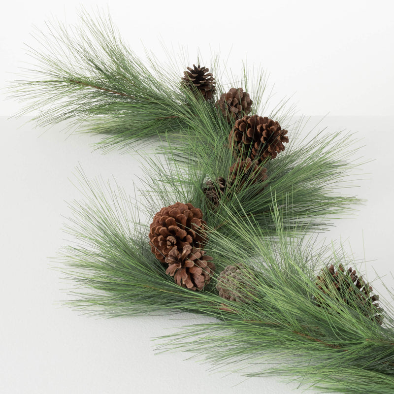 Long Pine & Pinecone Garland - 72"