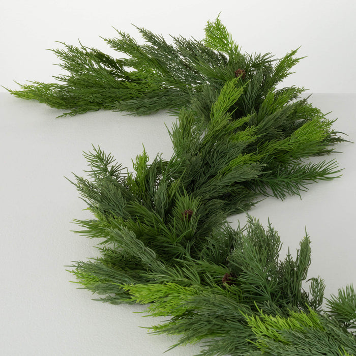 Lush Green Cedar Garland - 72"