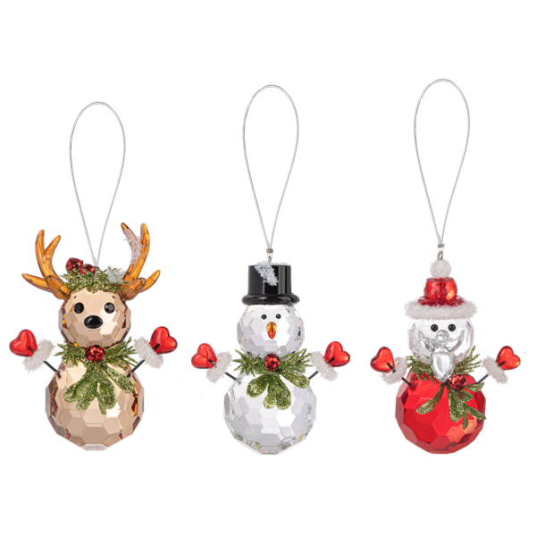 Teeny Holiday Character Ornaments