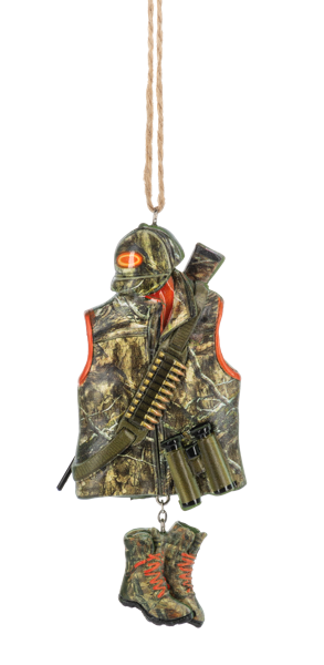 Camo Hunting Gear Ornament