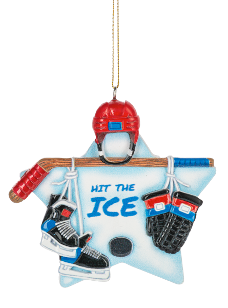 Hockey Star Ornament