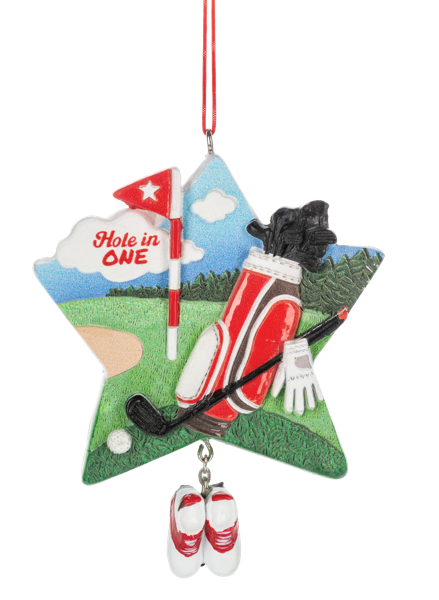 Golf Star Ornament