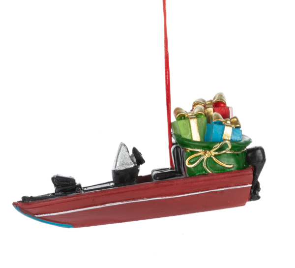 Christmas Boat Ornament
