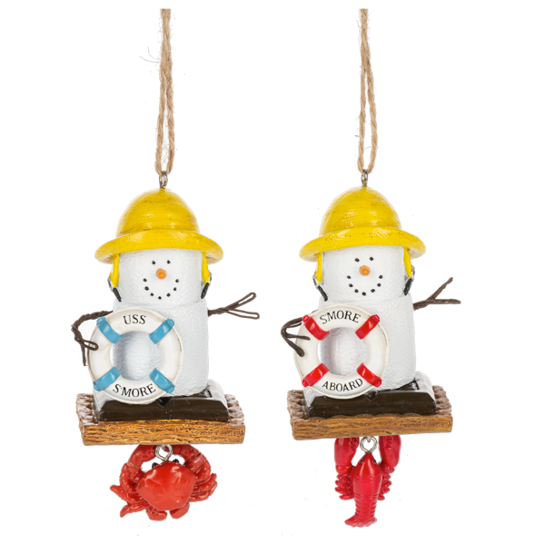 S'mores Coastal Ornaments