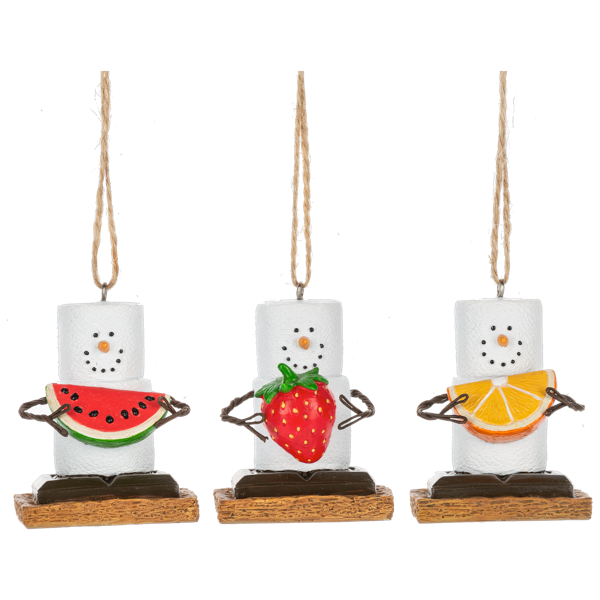 S'mores Fruit Ornaments