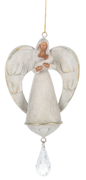 Angel Holding Baby Ornament