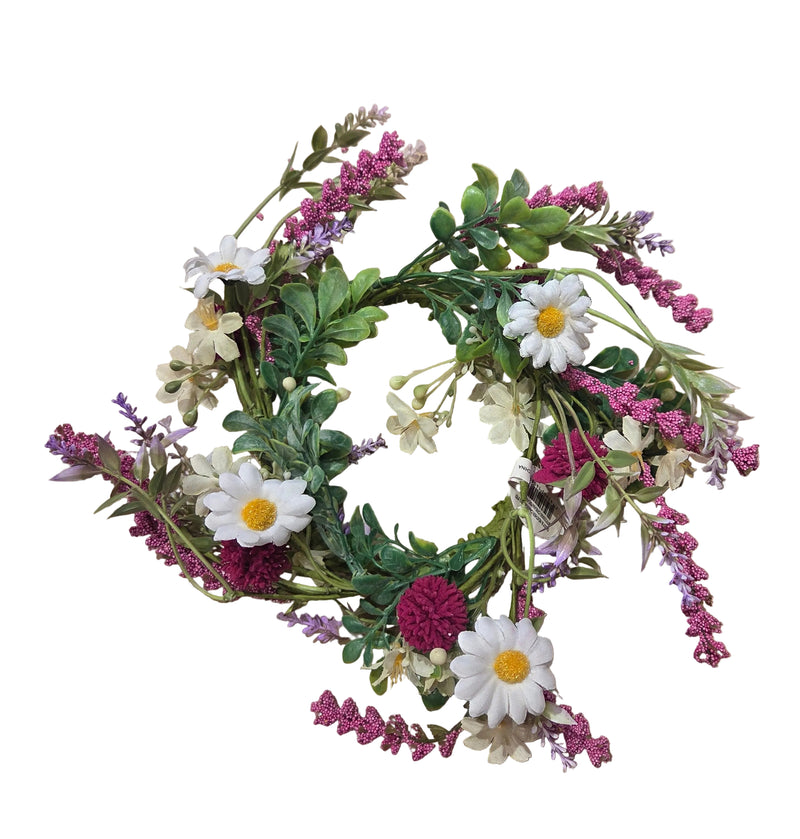 Daisy and Heather Candle Ring