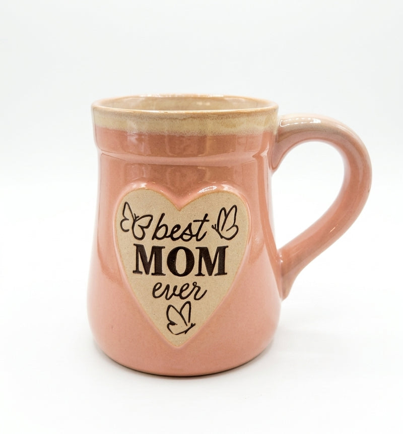 Best Mom Ever on Heart Porcelain Mug