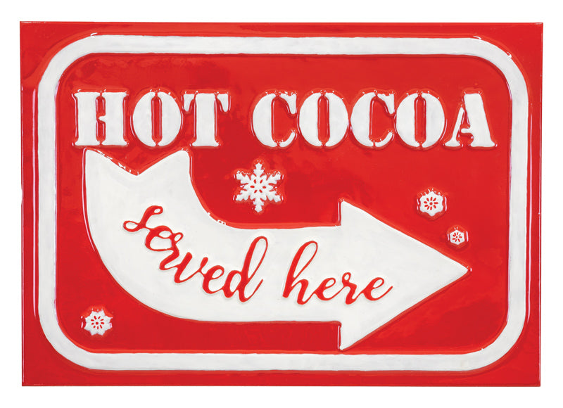 Hot Cocoa Arrow Sign