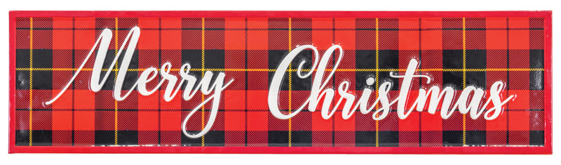 Plaid Merry Christmas Sign