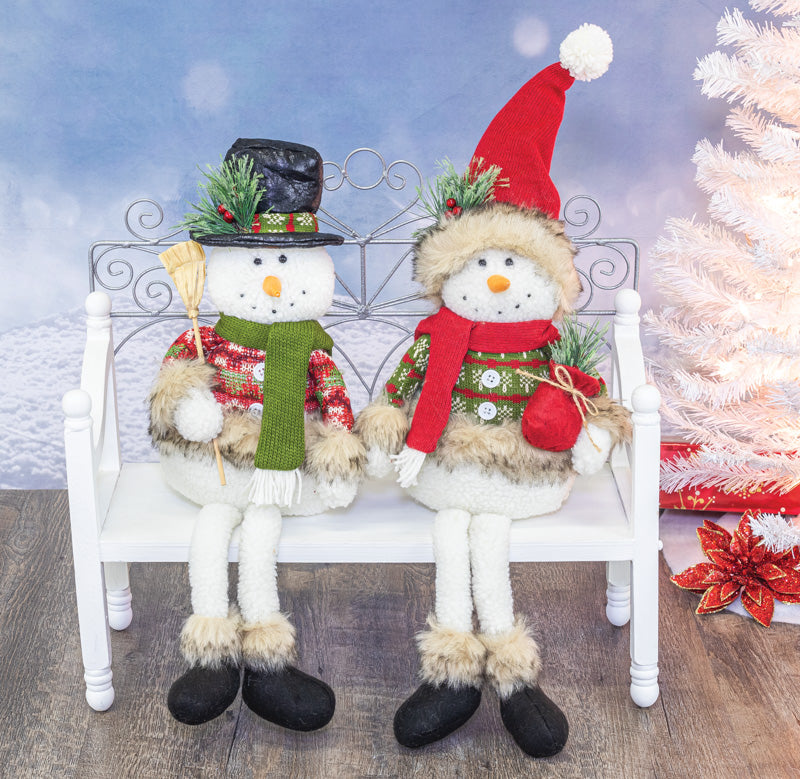 Pine Mint Snowman Dangle Leg - 2 Options