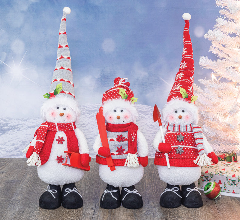 Snow Sweater Snowman Stander - 3 Options