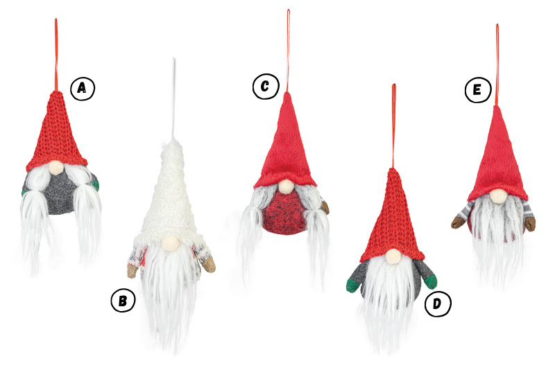 Bundled Gnome Ornaments - 5 Options